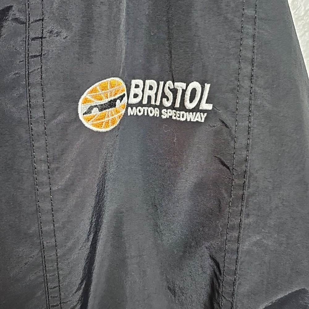 Vintage Bristol Motor Speedway Black Pullover Nylon Jacket XXL - Picture 10 of 11